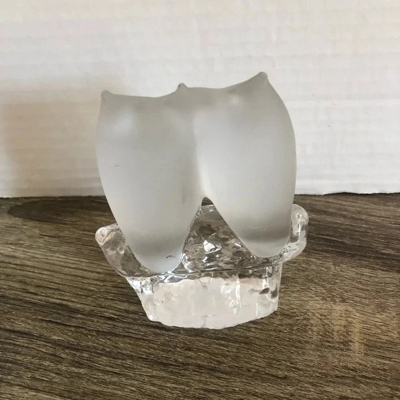 Vintage Reijmyre Sweden Owl Paperweight - Picture 3 of 10